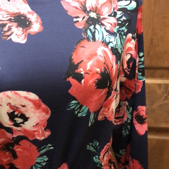 NWT Jersey Feel Soft Boutique Stretch Floral Maxi Dress - Picture 3 of 6